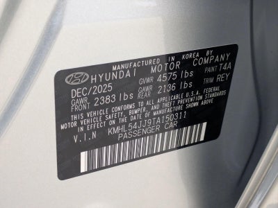 2026 Hyundai SONATA Hybrid Limited FWD