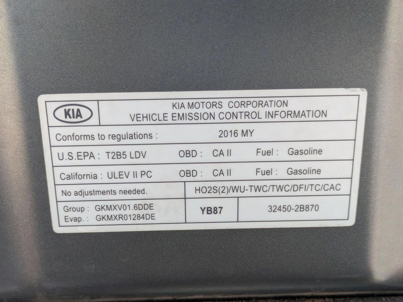 2016 Kia Forte5 5dr HB Man SX