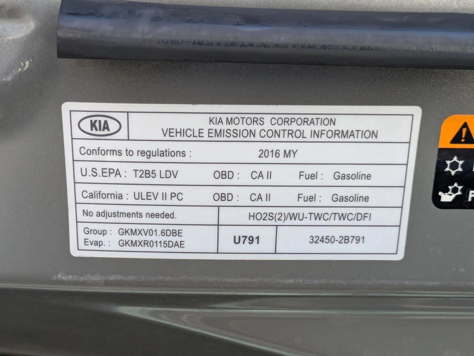 2016 Kia Soul 5dr Wgn Auto Base