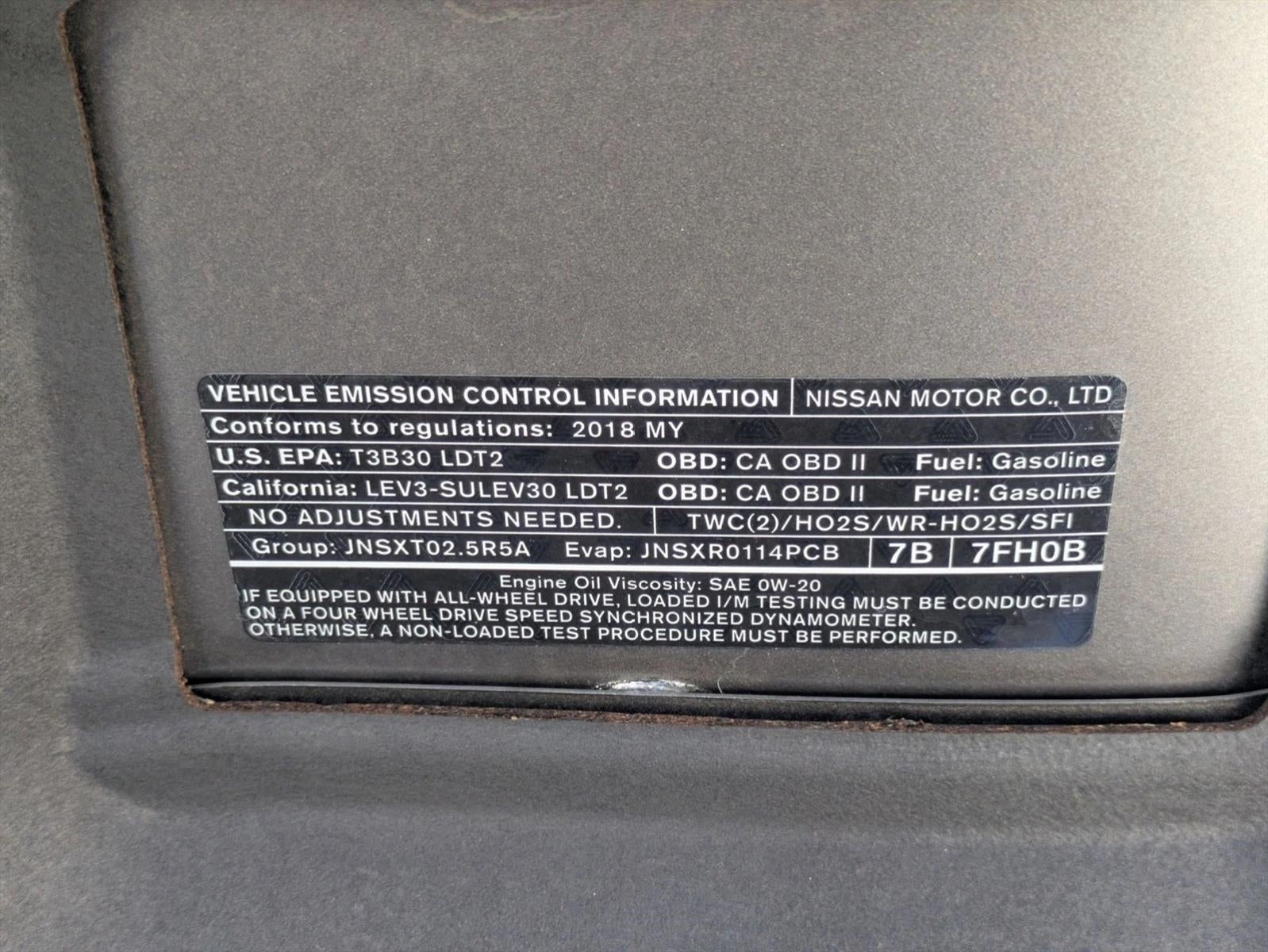 2018 Nissan Rogue FWD S