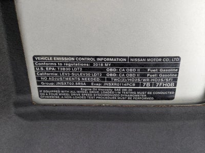 2018 Nissan Rogue FWD SV