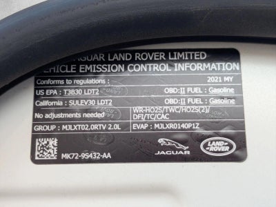 2021 Land Rover Range Rover Evoque R-Dynamic SE AWD