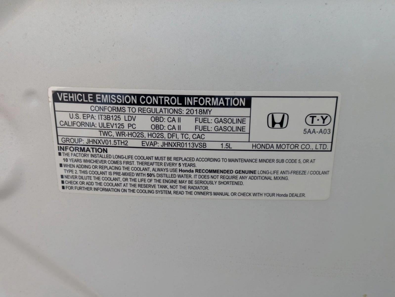 2018 Honda Civic Hatchback Sport Manual