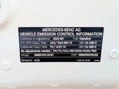 2022 Mercedes-Benz A-Class A 220 Sedan