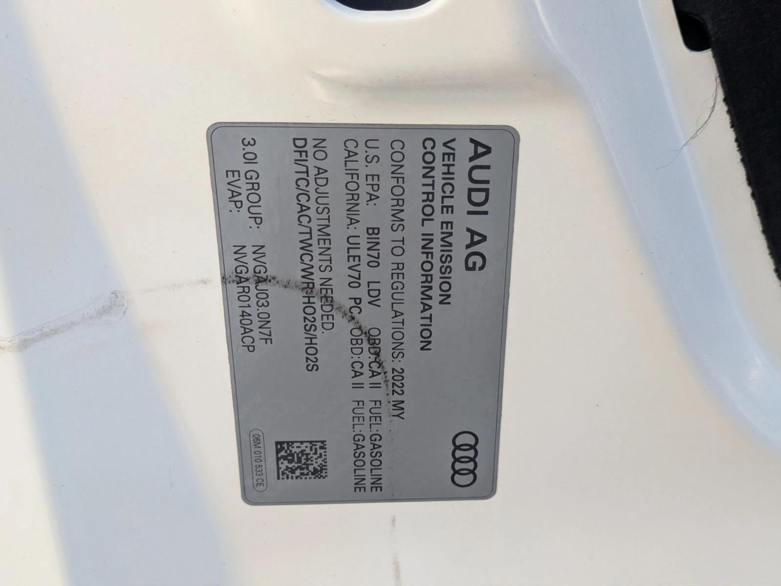 2022 Audi S5 Sportback Premium 3.0 TFSI quattro