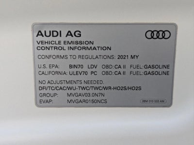 2021 Audi A6 Premium Plus 55 TFSI quattro