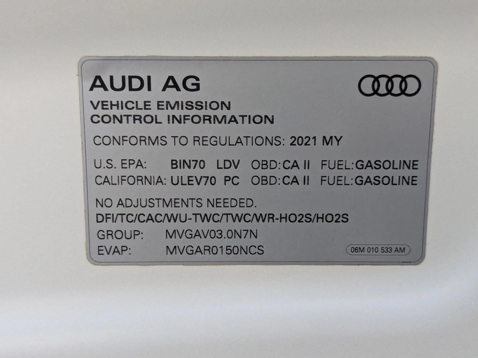 2021 Audi A6 Premium Plus 55 TFSI quattro