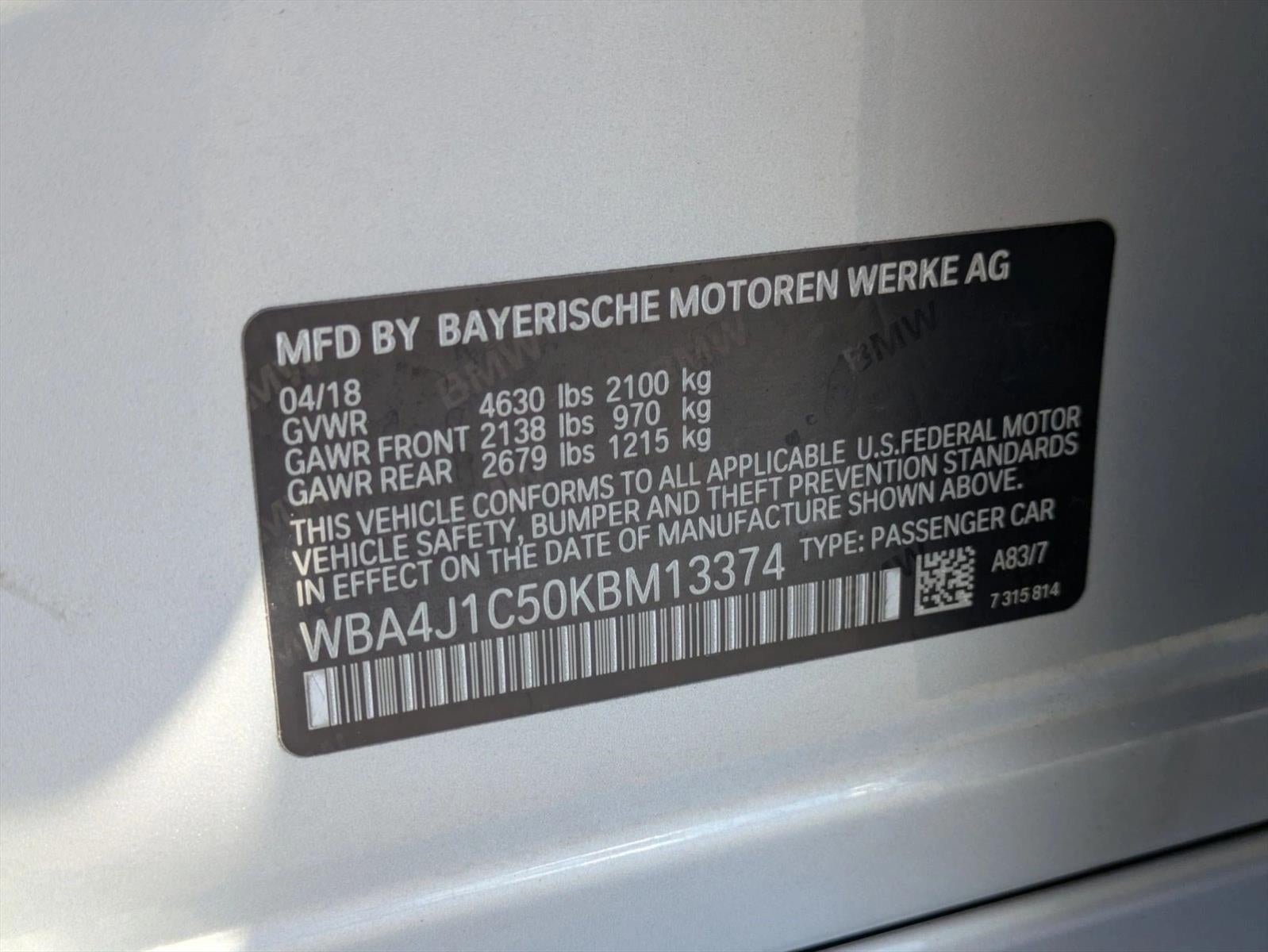2019 BMW 430i Gran Coupe