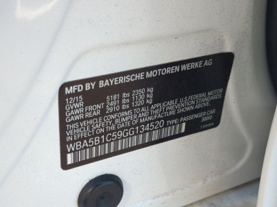 2016 BMW 535i Sedan