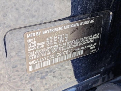 2018 BMW 530i xDrive Sedan