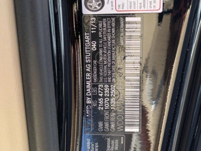2014 Mercedes-Benz SL-Class SL 550