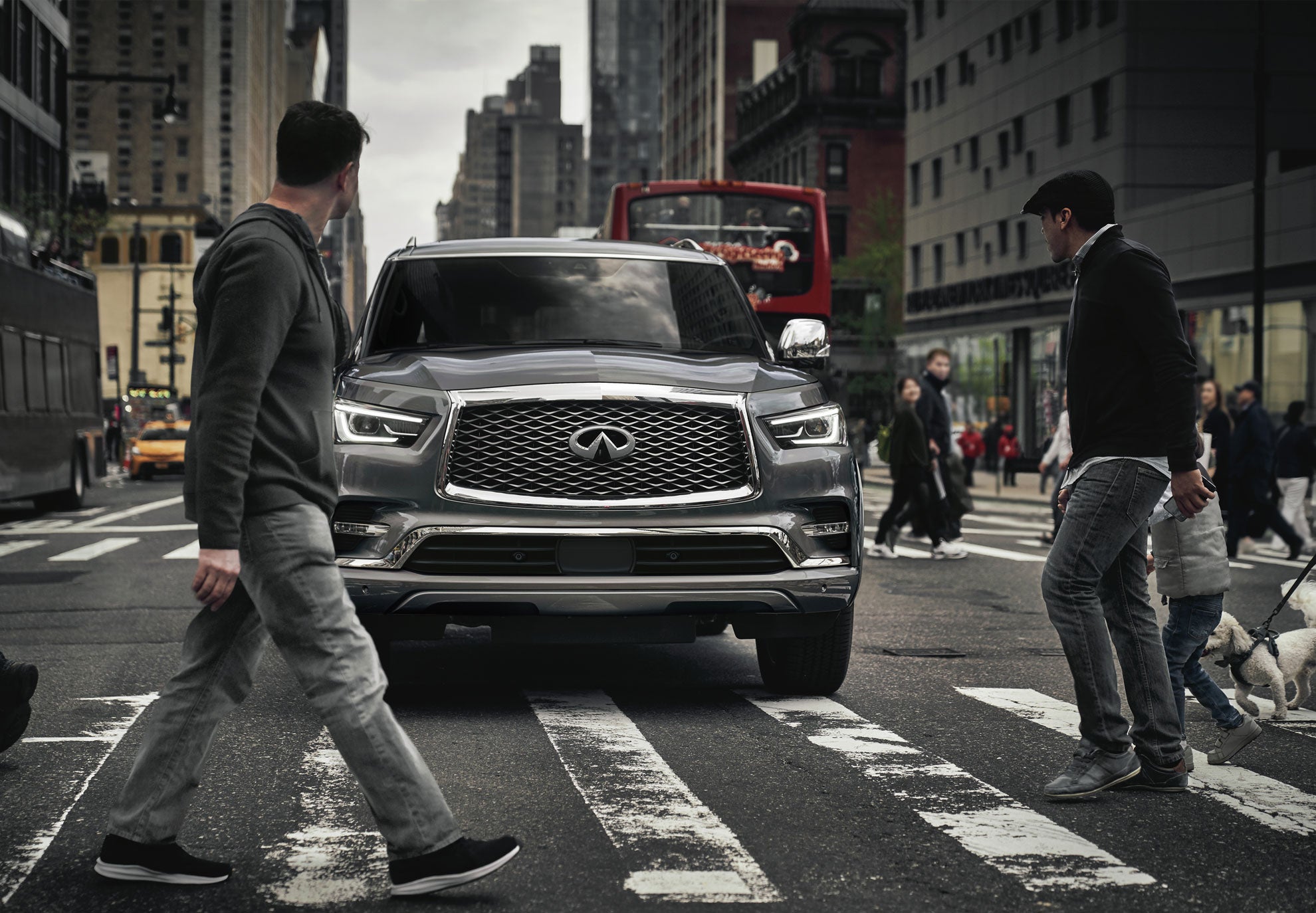 QX80 In the city