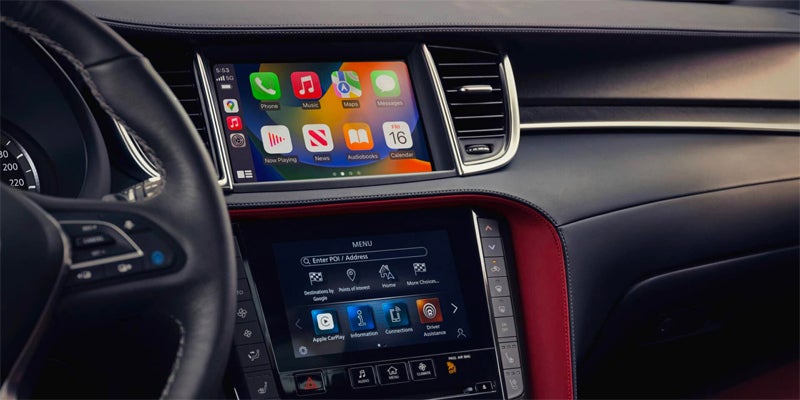 Infotainment system in a 2025 INFINITI XQ55