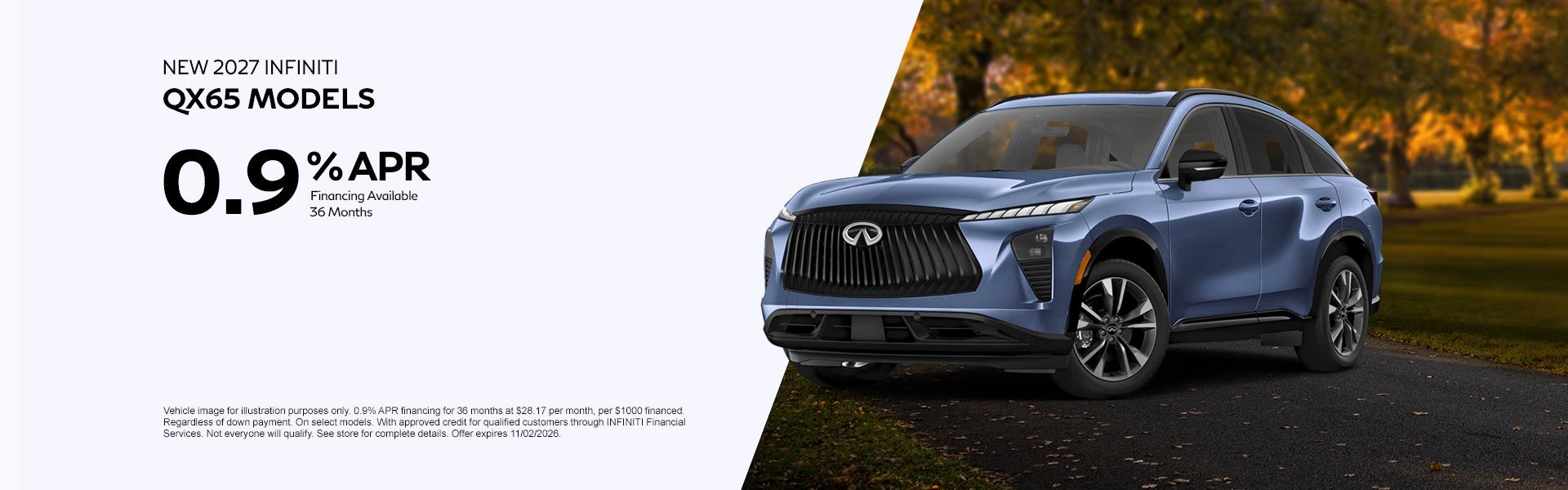 New 2027 INFINITI QX65