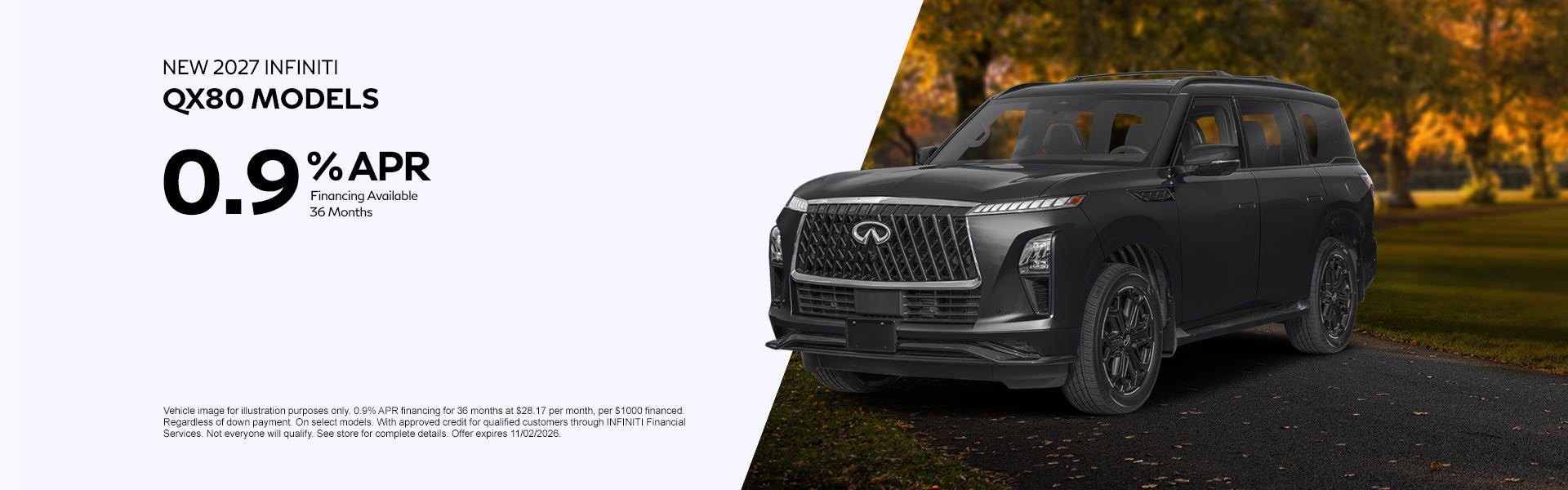 New 2027 INFINITI QX80