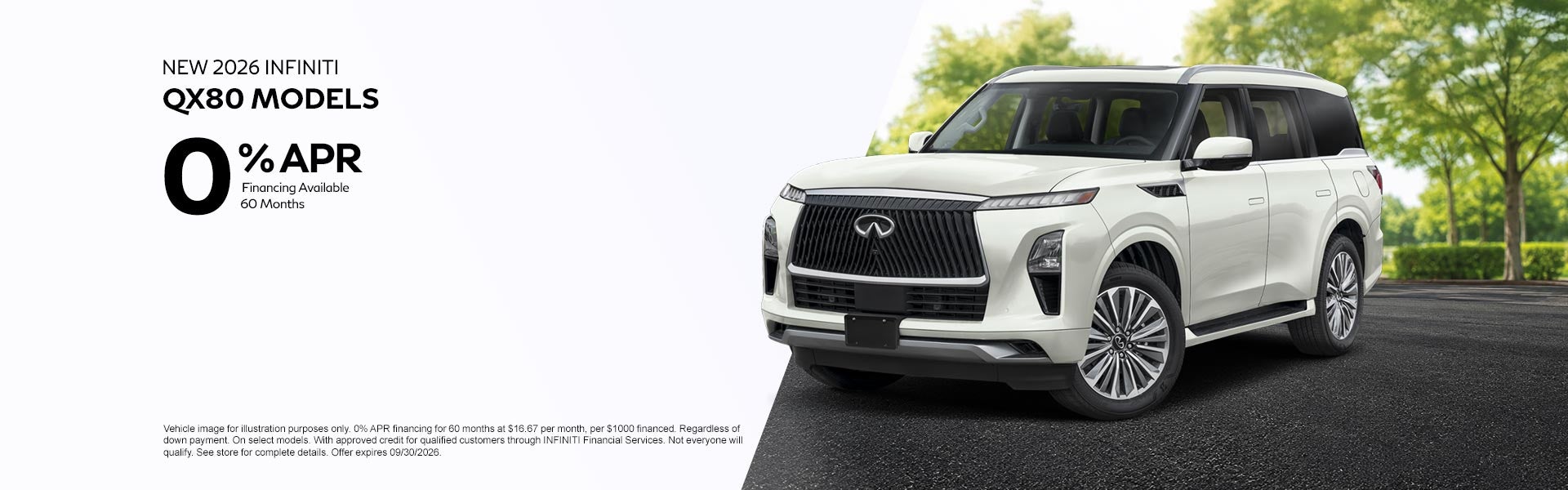 New 2026 INFINITI QX80 Models APR Offer
