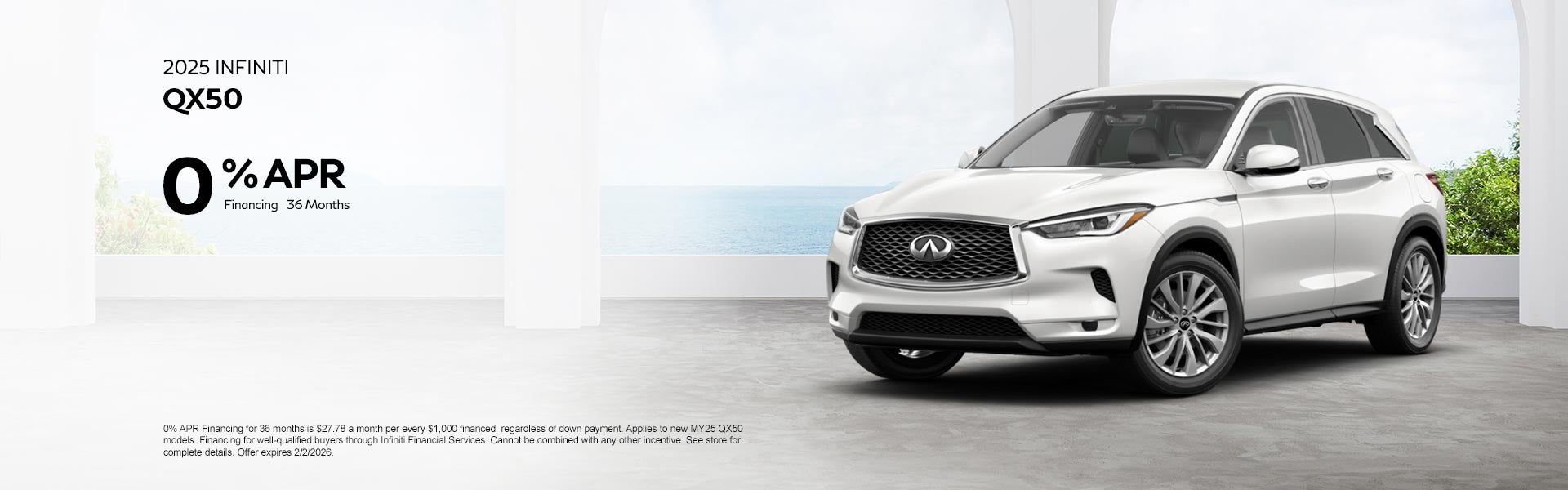 2025 INFINITI QX50 0% APR