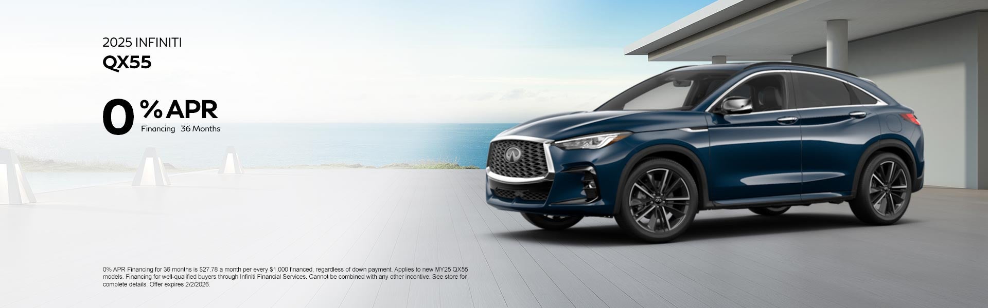 2025 INFINITI QX55 0% APR